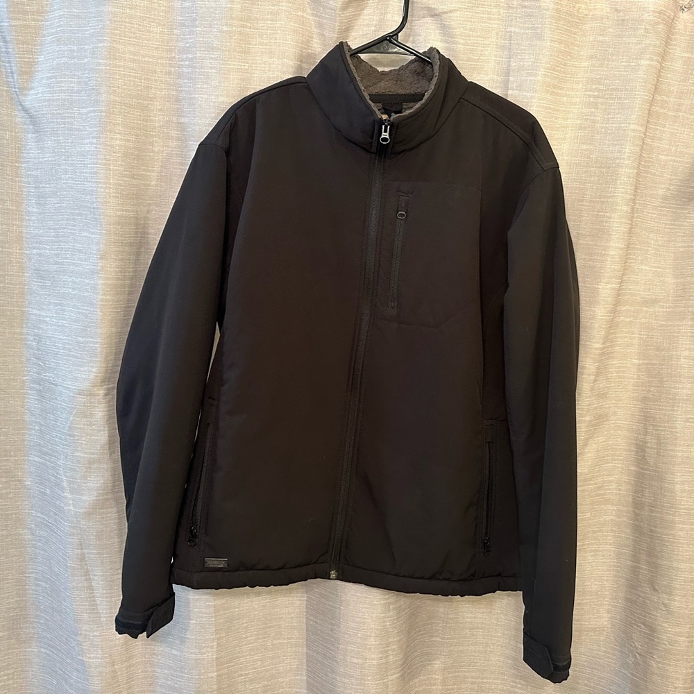 Red Head Black Black Durable Water & Wind Resistant Men's Jacket Size Large.